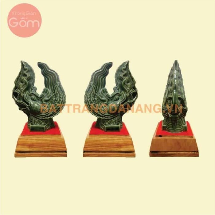 Đầu rồng gốm sứ Bát Tràng in Logo KGG01