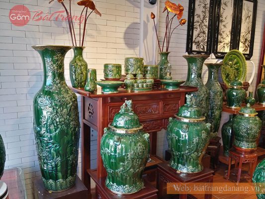 Đồ thờ men lục bảo