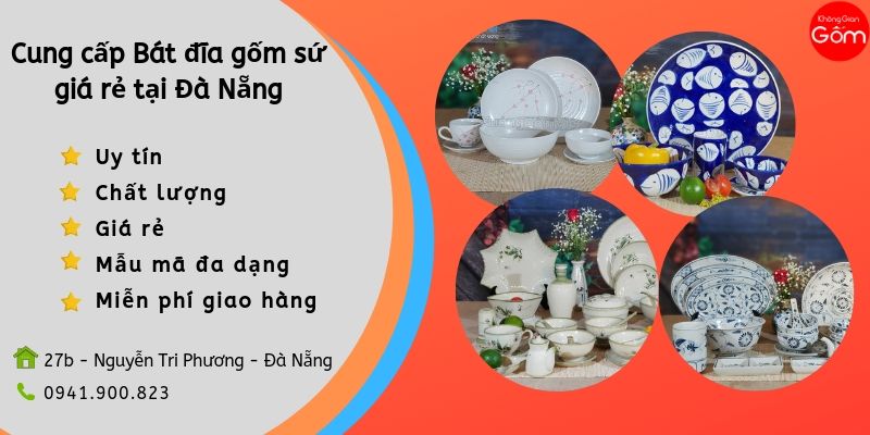 Cung cấp bát đĩa gốm sứ giá rẻ tại Đà Nẵng
