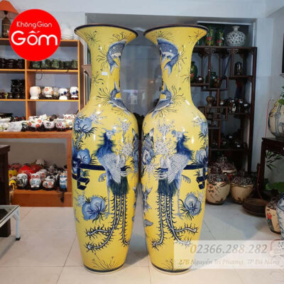 Lộc bình men vàng Bát Tràng đẹp giá rẻ