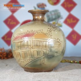 Bình hút lộc điêu khắc Chùa Cầu