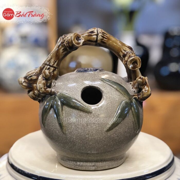 Bình vôi men rạn Bát Tràng S2