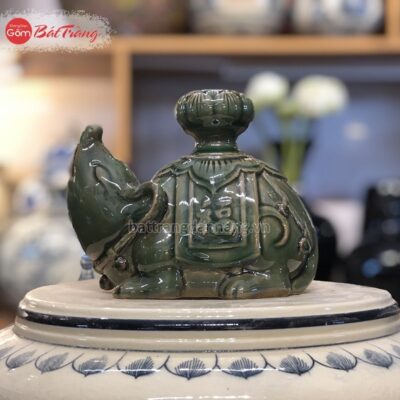 Chuột xông trầm sứ Bát Tràng