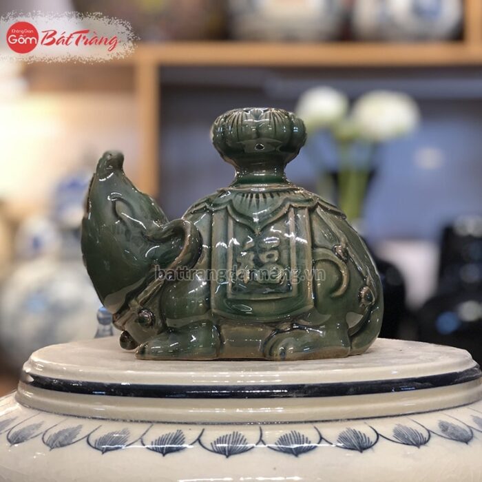 Chuột xông trầm sứ Bát Tràng