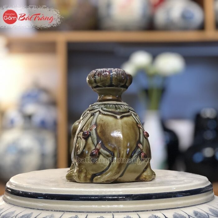 Chuột xông trầm sứ Bát Tràng