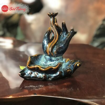Đốt trầm bằng sứ men hỏa biến