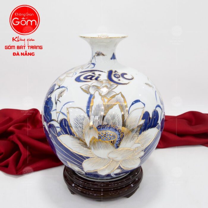 binh-hut-loc-mem-lam-ve-vang-24k-sen-phu-quy-tai-loc-man-duong-cao-30cm