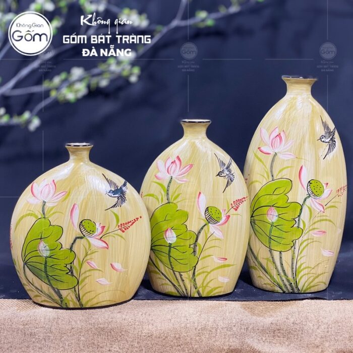 bo-3-binh-hoa-gom-su-decor-hoa-tiet-hoa-sen-hong-bat-trang