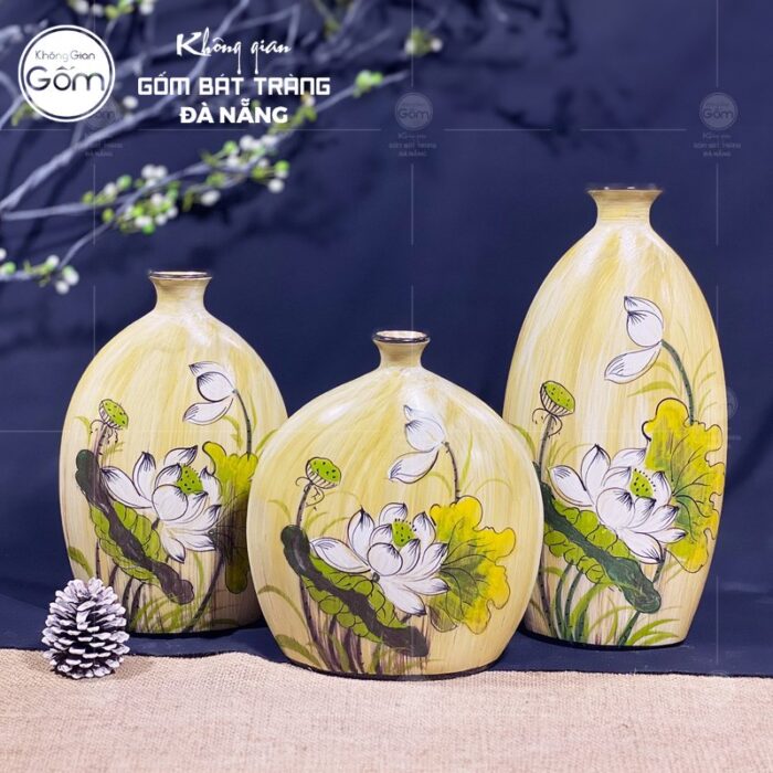 bo-3-binh-hoa-gom-su-decor-hoa-tiet-hoa-sen-trang-bat-trang