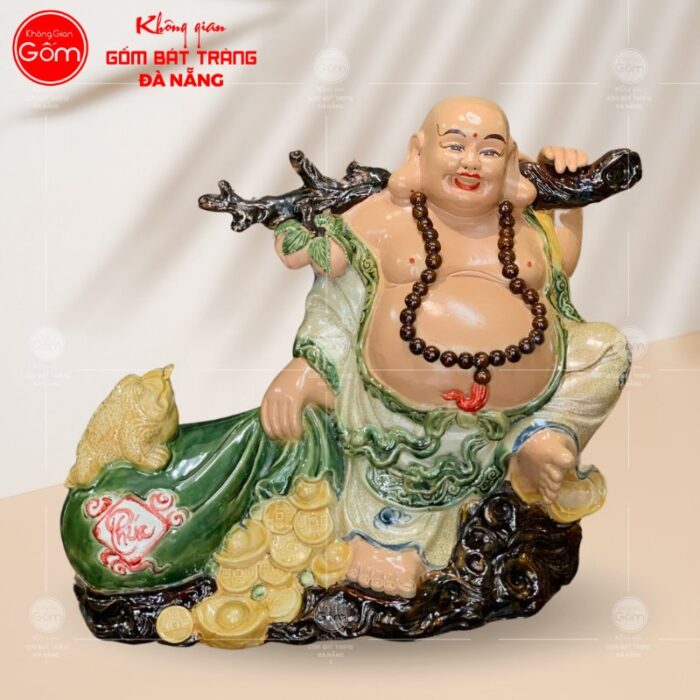 tuong-phat-di-lac-keo-loc-xanh-la-bat-trang