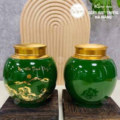 hu-dung-tra-gom-su-dang-tron-mau-xanh-la-hoa-tiet-ma-dao-thanh-cong