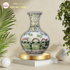 Tỏi hút lộc vẽ tay nhị cảnh cầu rồng Đà Nẵng BT-HL73