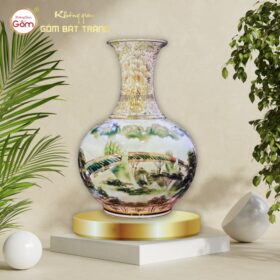 Tỏi hút lộc vẽ vàng nhị cảnh cầu vàng Đà Nẵng BT-HL71
