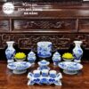 Bộ đồ thờ men lam họa tiết liên hoa tại Đà Nẵng BT-BĐT60