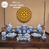 Bộ đồ thờ men lam họa tiết song long liên hoa tại Đà Nẵng BT-BĐT149