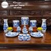 Bộ đồ thờ men lam họa tiết song long liên hoa tại Đà Nẵng BT-BĐT58