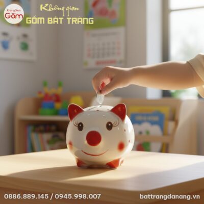 Trên bàn học gỗ sáng trong một phòng ngủ trẻ em...