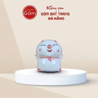 Heo đất Tiết Kiệm Gốm Sứ Bánh Bao Màu Trắng - Ảnh đại diện