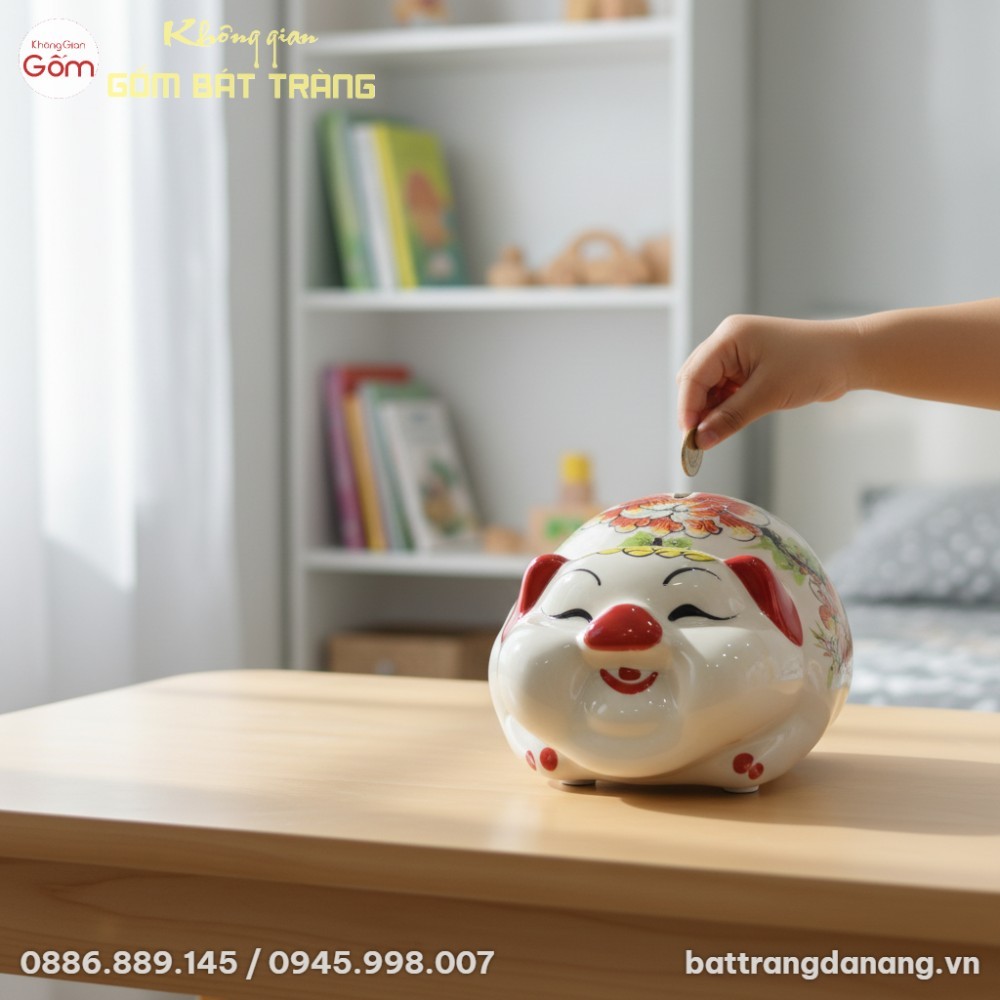 Thiết kế heo đất thân hình tròn trịa, tươi vui