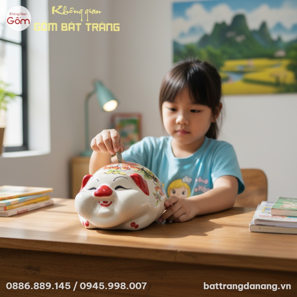 Heo đất giúp bé rèn luyện thói quen tiết kiệm