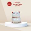 Ống tiết kiệm Bát Tràng hình mèo thần tài màu trắng - Ảnh đại diện