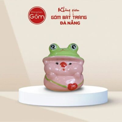 Ống Tiết Kiệm Gốm Sứ Bát Tràng đội mũ ếch - Ảnh đại diện