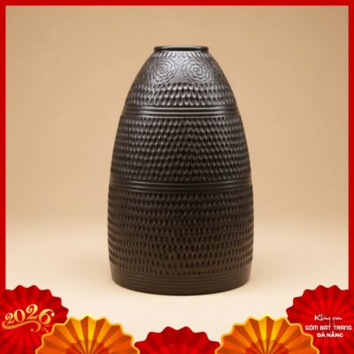Bình hoa dáng chuông gốm Bát Tràng