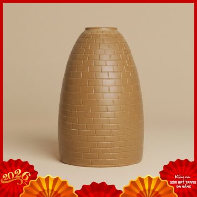 Bình hoa dáng chuông gốm Bát Tràng