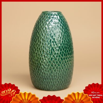 Bình hoa dáng chuông gốm Bát Tràng