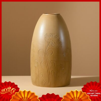 Bình hoa dáng chuông gốm Bát Tràng