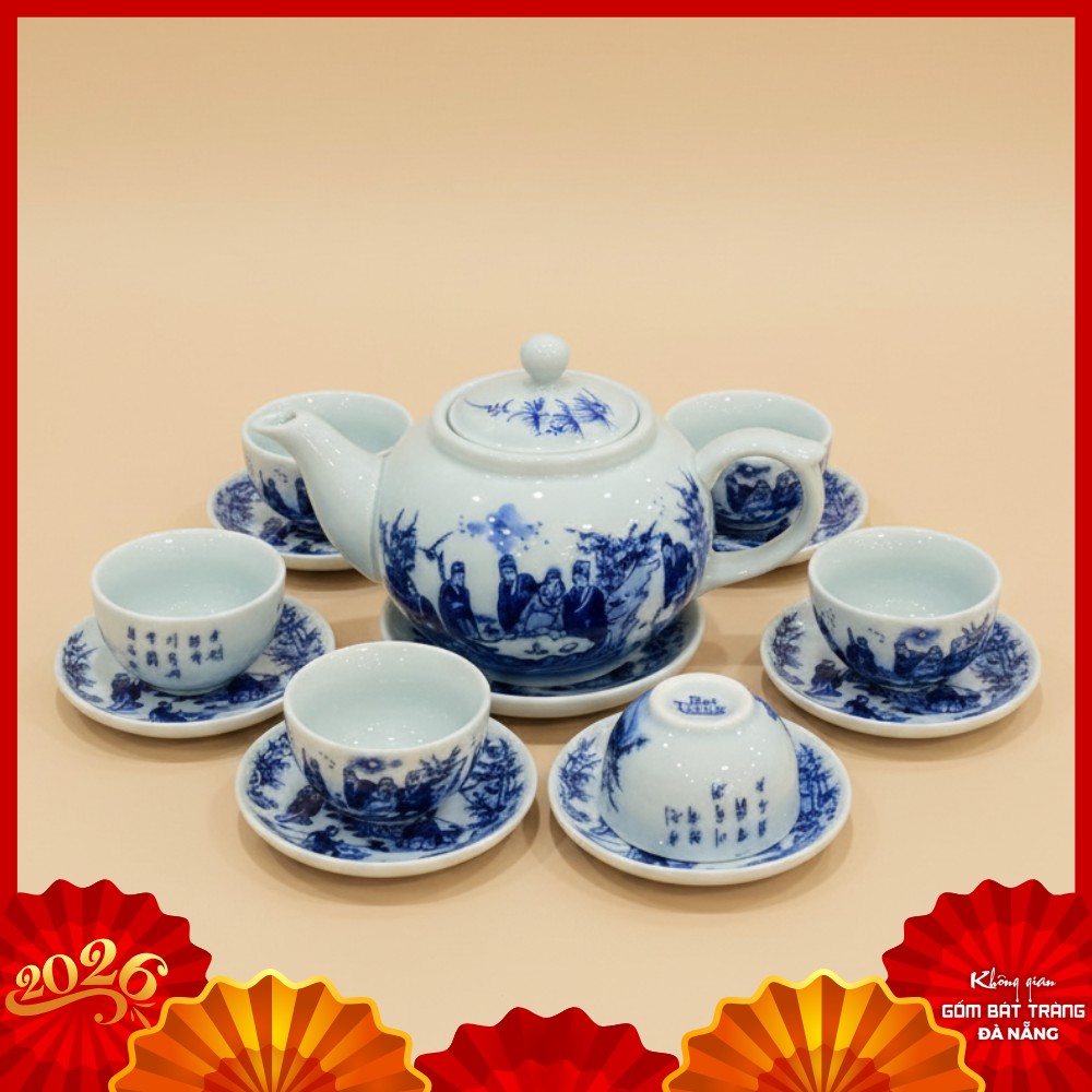 Ấm chén Bát Tràng