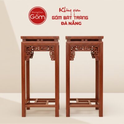 Cặp Đôn Triện Vuông Gỗ Hương Ta Hoa Văn Cổ Điển BT-DG05 - Ảnh đại diện
