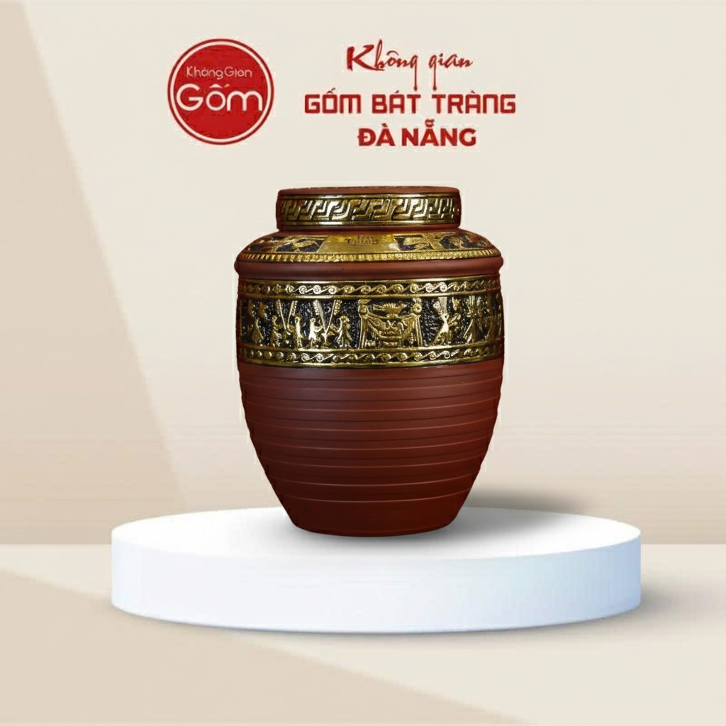 Chum Ngâm Rượu Đông Sơn Âu Lạc Dát Vàng BT-CR03