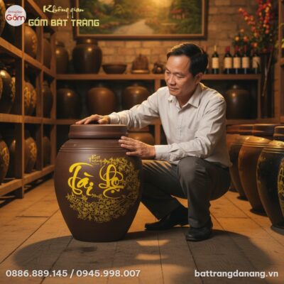 Gia chủ nam trung niên trong trang phục lịch sự...