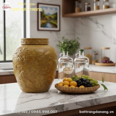 Cận cảnh chum rượu kích cỡ siêu lớn (không đế g...