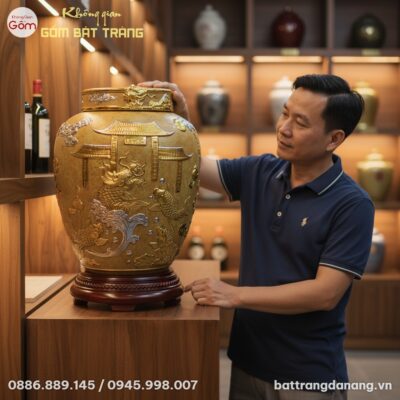 Trong một hầm rượu gia đình ấm cúng mang kiến t...