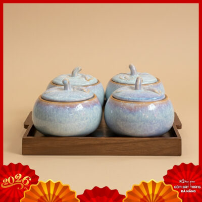 Hũ mứt gốm sứ Bát Tràng