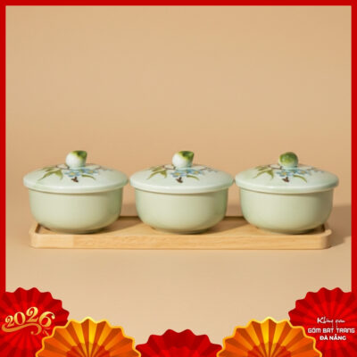 Hũ mứt gốm sứ Bát Tràng