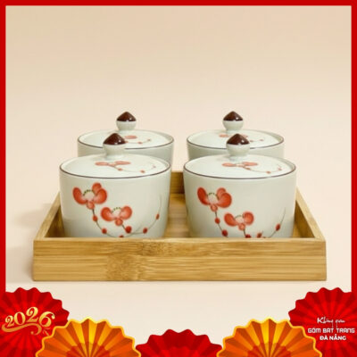 Hũ mứt gốm sứ Bát Tràng
