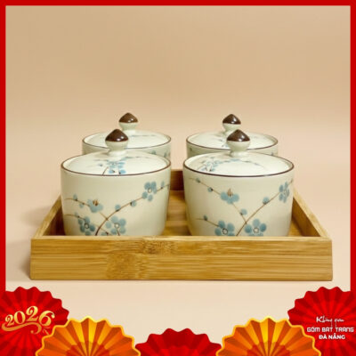 Hũ mứt gốm sứ Bát Tràng