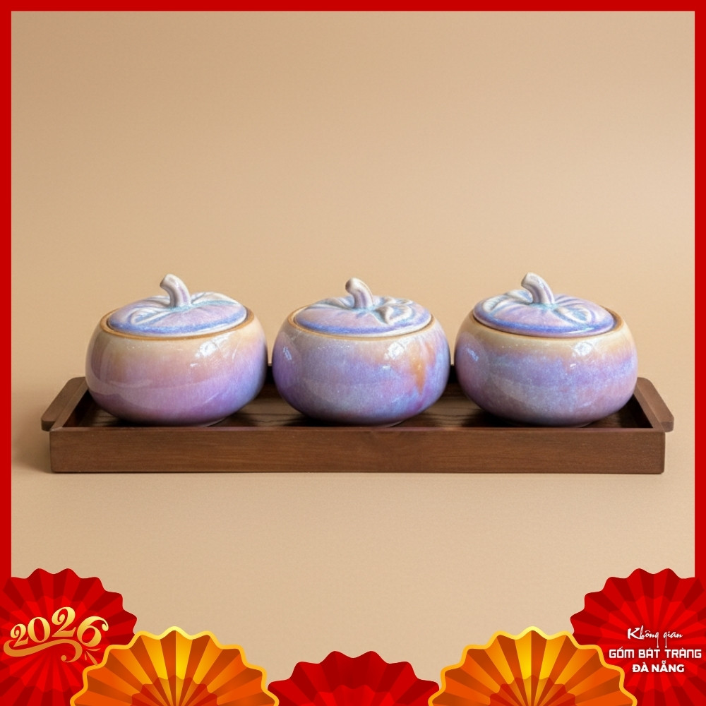 Hũ mứt gốm sứ Bát Tràng