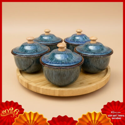 Hũ mứt gốm sứ Bát Tràng