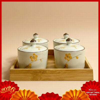 Hũ mứt gốm sứ Bát Tràng