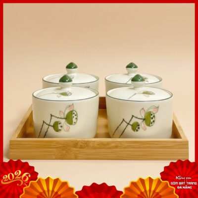 Hũ mứt gốm sứ Bát Tràng