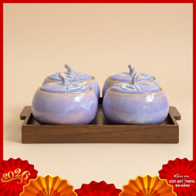 Hũ mứt gốm sứ Bát Tràng