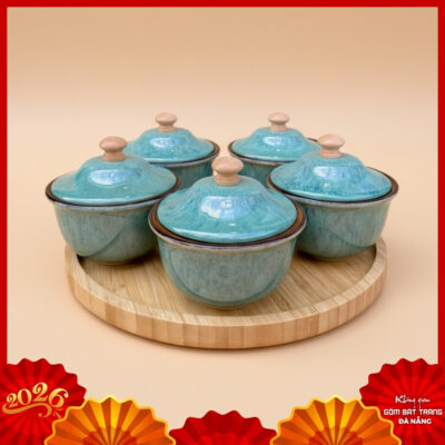 Hũ mứt gốm sứ Bát Tràng