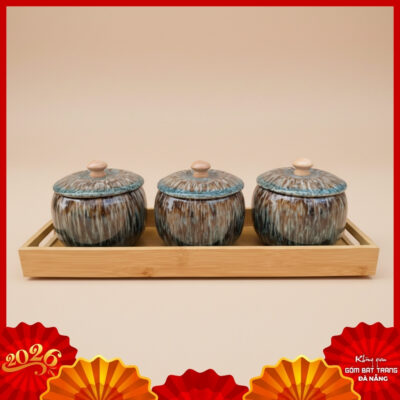 Hũ mứt gốm sứ Bát Tràng