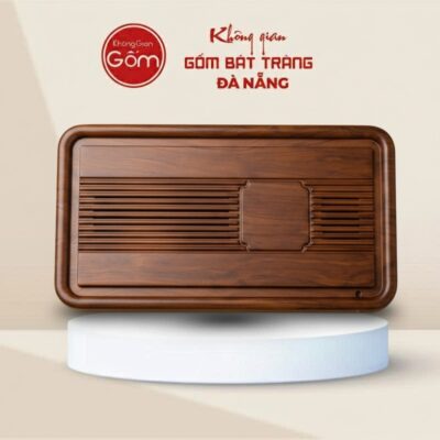 Khay Trà Đạo Gỗ Có Khe Thoát Nước Dáng Chữ Nhật BT-KT14 - Ảnh đại diện