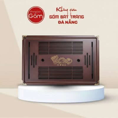 Khay Trà Gỗ Cao Cấp Họa Tiết Rồng Vàng Dáng Chữ Nhật BT-KT01 - Ảnh đại diện