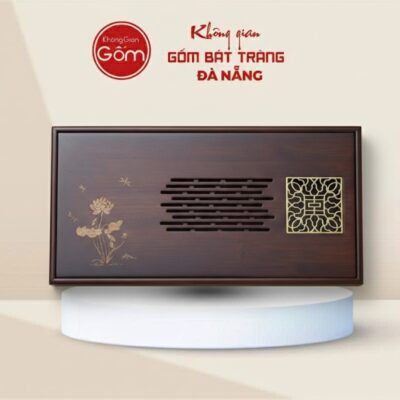 Khay Trà Gỗ Lọc Nước Họa Tiết Hoa Sen Dáng Chữ Nhật BT-KT11 - Ảnh đại diện